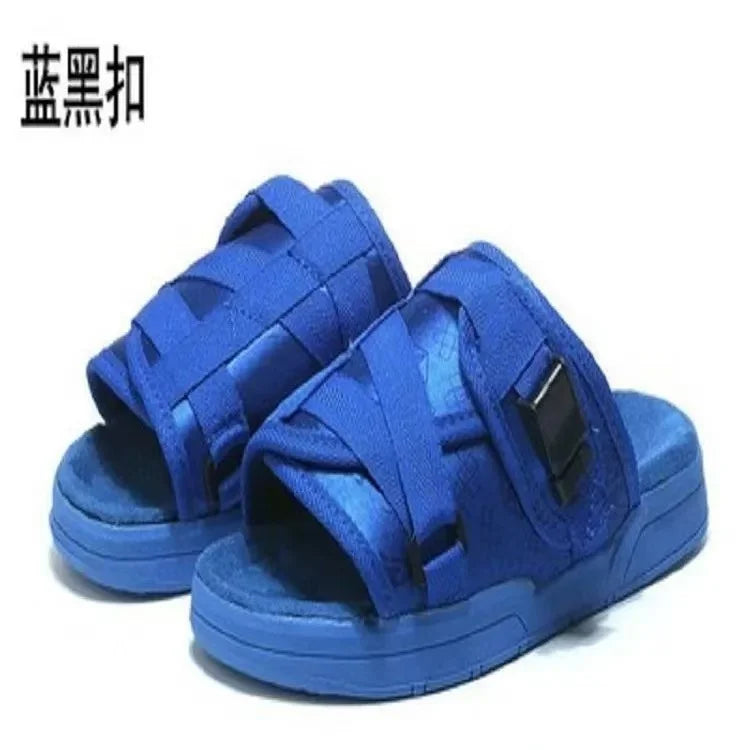 New Unisex Women Outdoor Slippers Slide Sandals Beach Soft Sole Flat Shoes Sandals Homme Men Slippers 2023