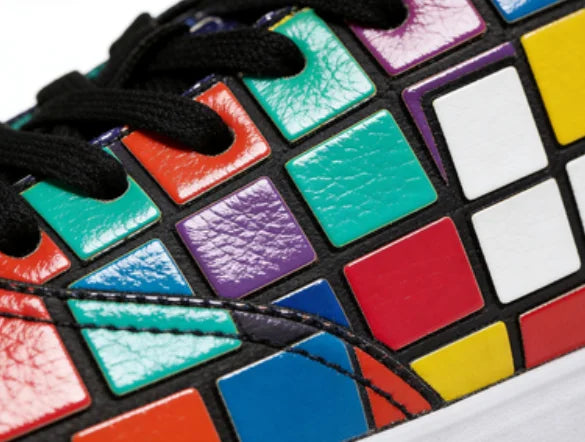 2027 NEW KJ Girls Casual Canvas Sneakers, Black White Cabana Color