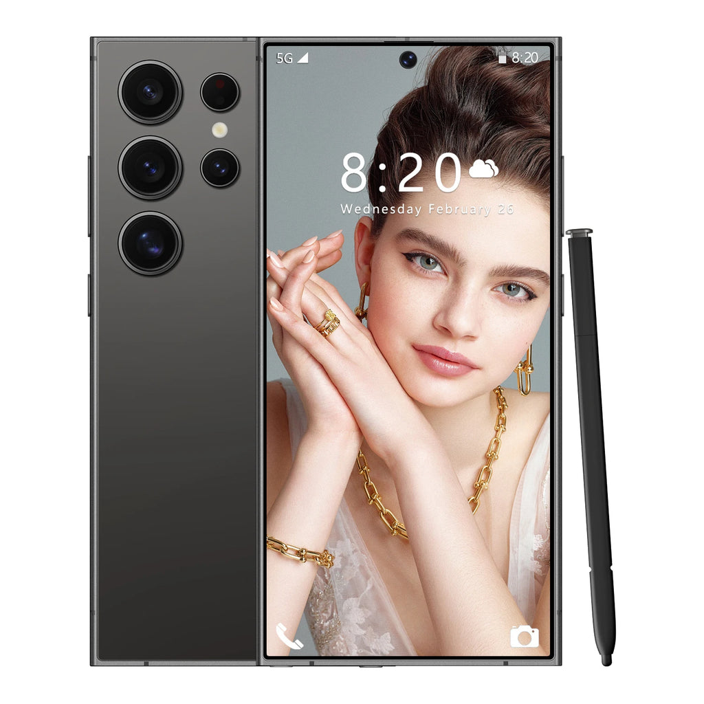 SmartPhone 5G 2024 S24 Ultra16+1TB Mobile Phone Cell Gaming Phone Screen Dual SIM Deca Core 8000mAh 4G/5G Dual SIM