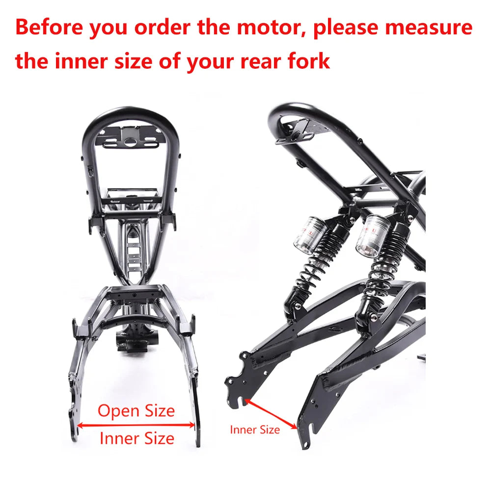 60V 72V 3000W 80km/h 19 Inch 19x1.85 Rim Motorcycle Rim Ebike Electric Bicycle E Bike Conversion Kit