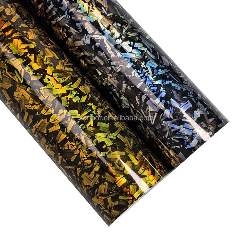 New Product 1.52*18M Self Adhesive Vehicle Wrap Decorative Films Forged Carbon Fiber Wrapping Vinyl