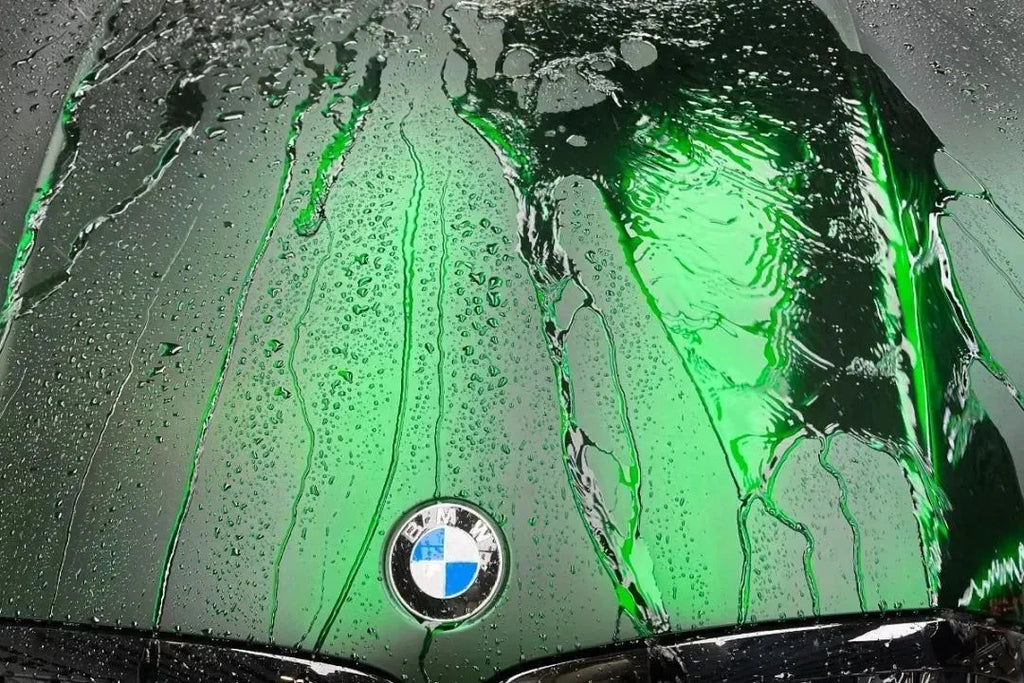 Satin Chrome Matte Auto Wrap Film PET Venomous Green Vinyl Wrapping