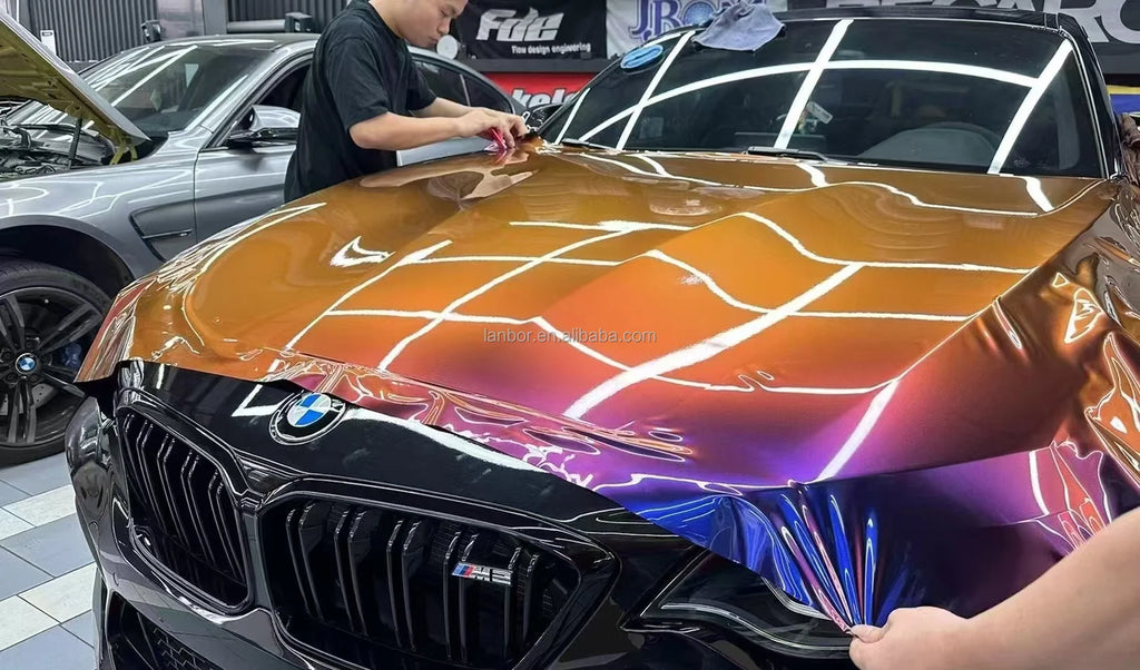 2024 Hot Sales New PET Chameleon Auto Wrapping Vinyl Sticker /auto Wrapping Foil 1.52*18m/roll