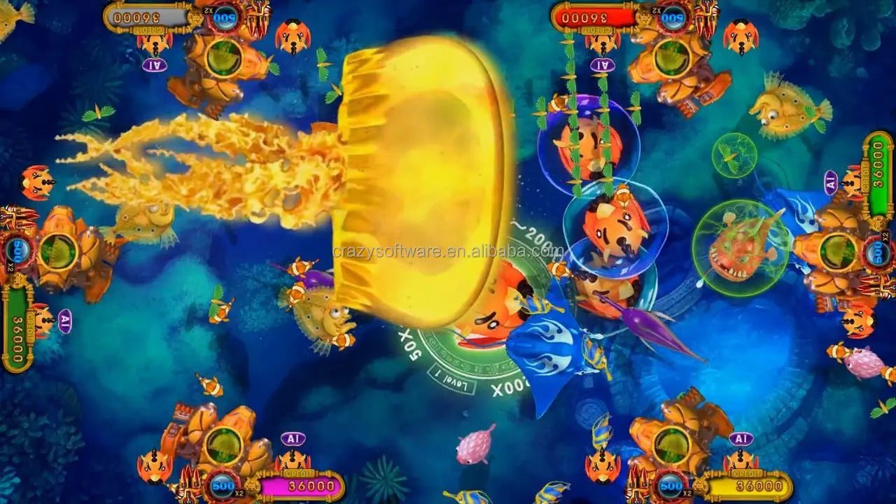 Fun & Exciting 4 Seaters Arcade Experience Multi-Player Arcade Machine Ocean King 3 Plus Devil Ducky