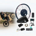 US Stock 72v 3000w Electric Conversion Kit Super Power  Brushless Gearless Motor 60amp FOC Sin Wave Controller MTX Bicycle Rim
