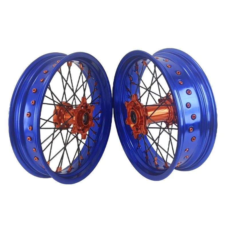 Hot Style Fit YZ/YZF 250/.450 2014-2024 16/17 Inch Wheels Set Motorcycle Supermoto Dirt Bike Wheels
