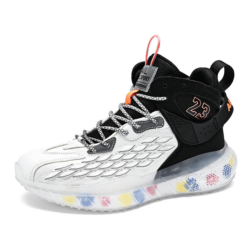 Men's Trendy Sneakers Fashionable Casual Basketball Shoes Comfortable and Breathable Mesh Design for Outdoor Sports in Winter