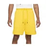 Jordan M J Ess Flc Short Mens Active Shorts Color: Sun Yellow  100% Authentic