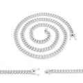 Silver Cuban Link Stainless Steel Necklace 30"