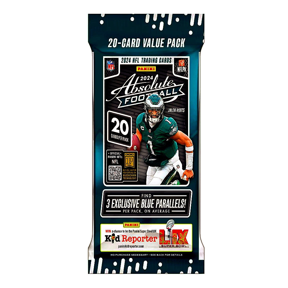 2024 NFL Panini Absolute Football Jumbo Value Fat Pack Cello Box