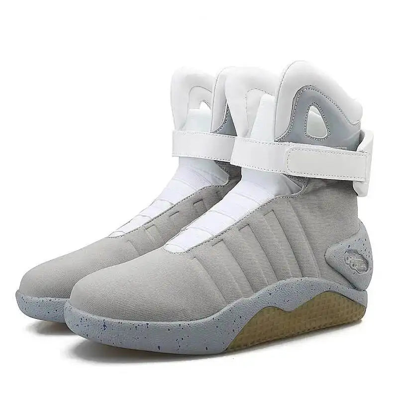 Basketball Light Sneakers "back To Future" Led Glowing For Men Cosplay High Top Shoes Men Dance Shoes Zapatillas Hombre