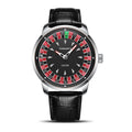 TIMEARTX New European Roulette Trendy Men's Watch Poker Game Fashion Quartz Movement Genuine Leather Wristwatch