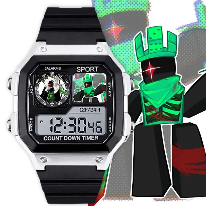 Roblox Watch Creative Personality Cool High-value Casual All-match Waterproof Multifunctional Sports Digital Electronic Watch