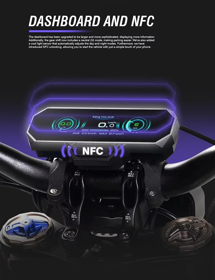 2025 New Electric Dirt Bike 72V 10Kw Middrive 79bike Falcon Pro Electric Motorbike Full Suspension Powerful 85KM/H Enduro Ebike