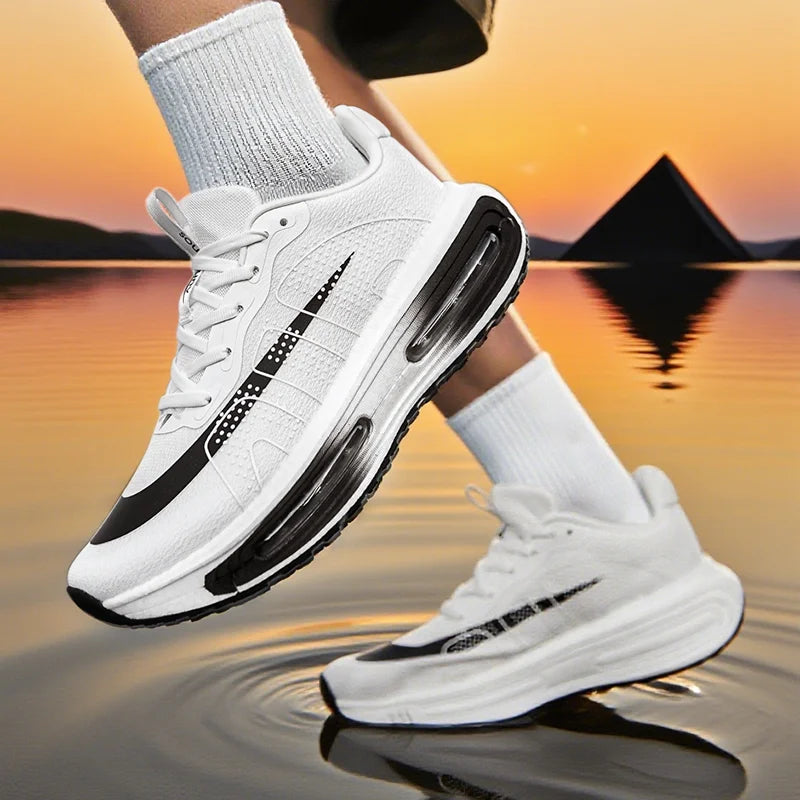 Casual Sneakers Air Cushion Running Shoes Jogging Marathon Men Sports Breathable Lightweight Comfortable Nonskid Leisure Nk Shoe