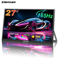SIBOLAN 27 inch 165Hz Portable Monitor 2K 2560*1440P IPS Gaming Second Screen with USB C HDMI Port for PC Laptop PS5 Switch