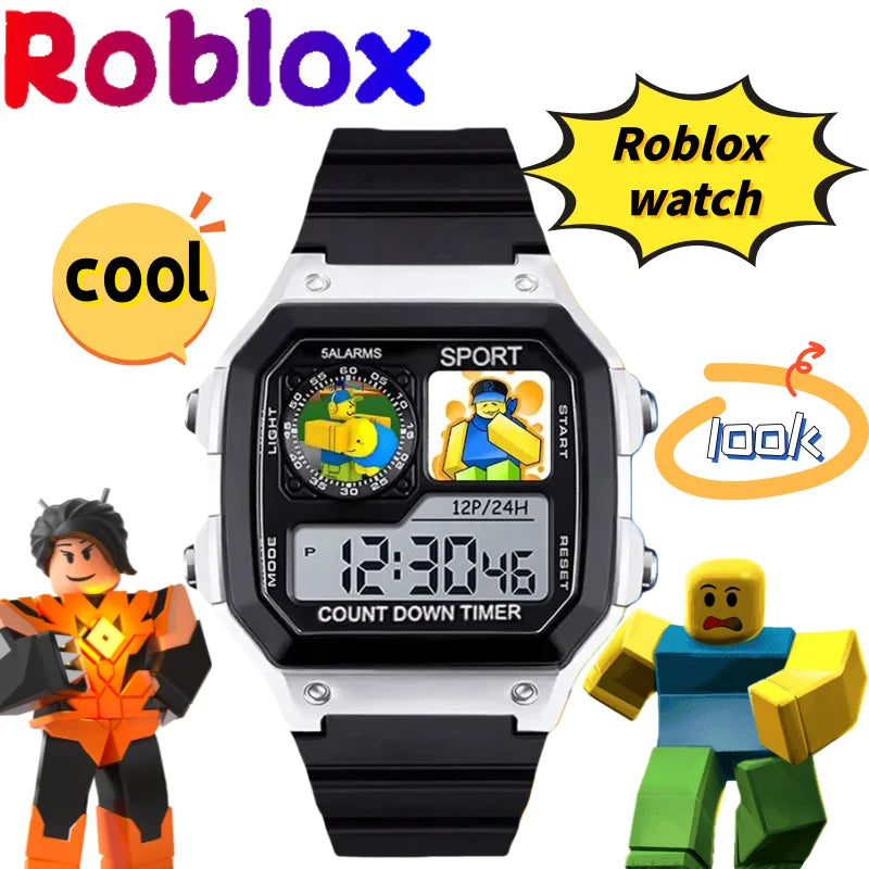 Roblox Watch Creative Personality Cool High-value Casual All-match Waterproof Multifunctional Sports Digital Electronic Watch