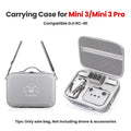 For DJI Mini 3/Mini 3 Pro Portable Storage Bags Hard Shell Carrying Case Drone Accessories PU Leather Waterproof Shoulder Bag