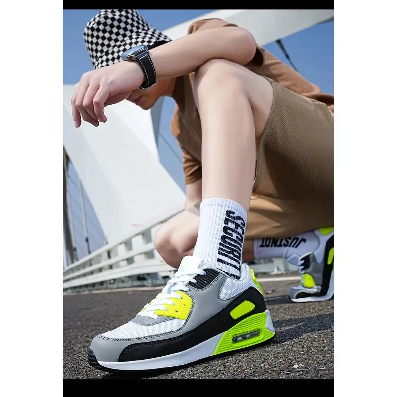 Daily Casual Basketball Sports Shoes High Toughness Rubber Outsole Breathable Comfortable Shock Cushion Outdoor Training Match