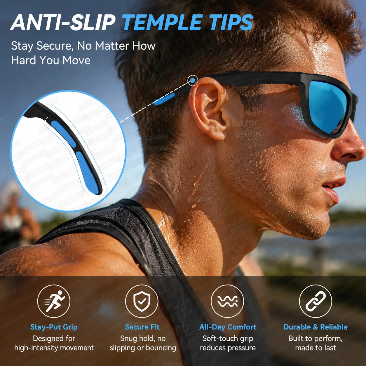 2026 New Smart Audio Glasses AI Translation Bluetooth Call Touch Color Change Lens Sunglasses Dual Mic ENC Noise Reduction IP65