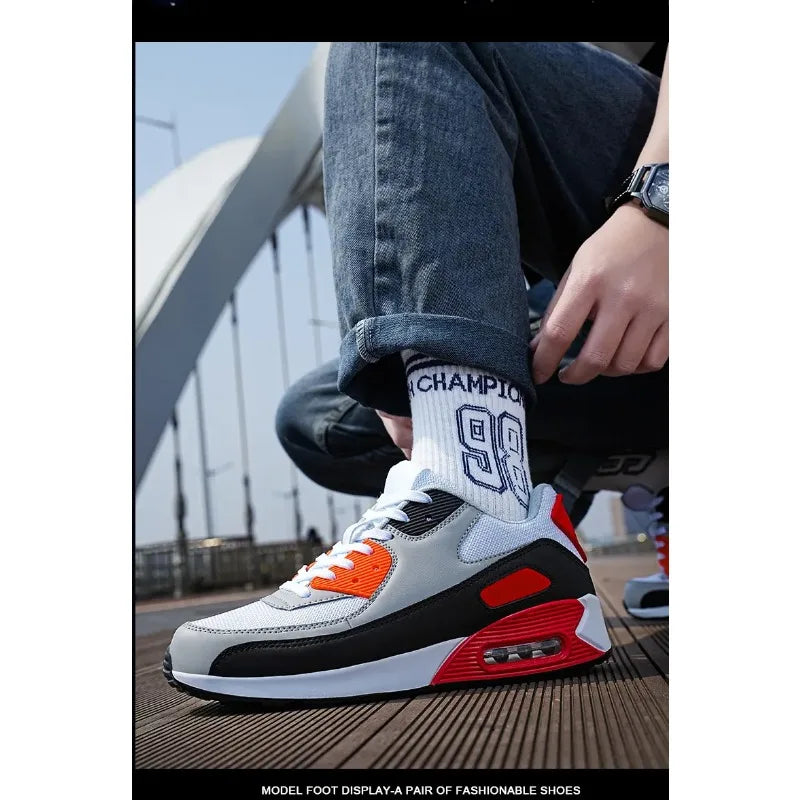 Daily Casual Basketball Sports Shoes High Toughness Rubber Outsole Breathable Comfortable Shock Cushion Outdoor Training Match