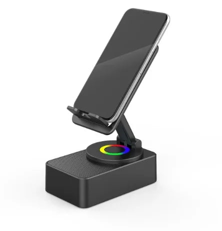 Wireless Audio Bluetooth Speaker Power Bank, 5 in 1 Emergency Charging LEDPhone Holder Festival Gifts for Friend Family