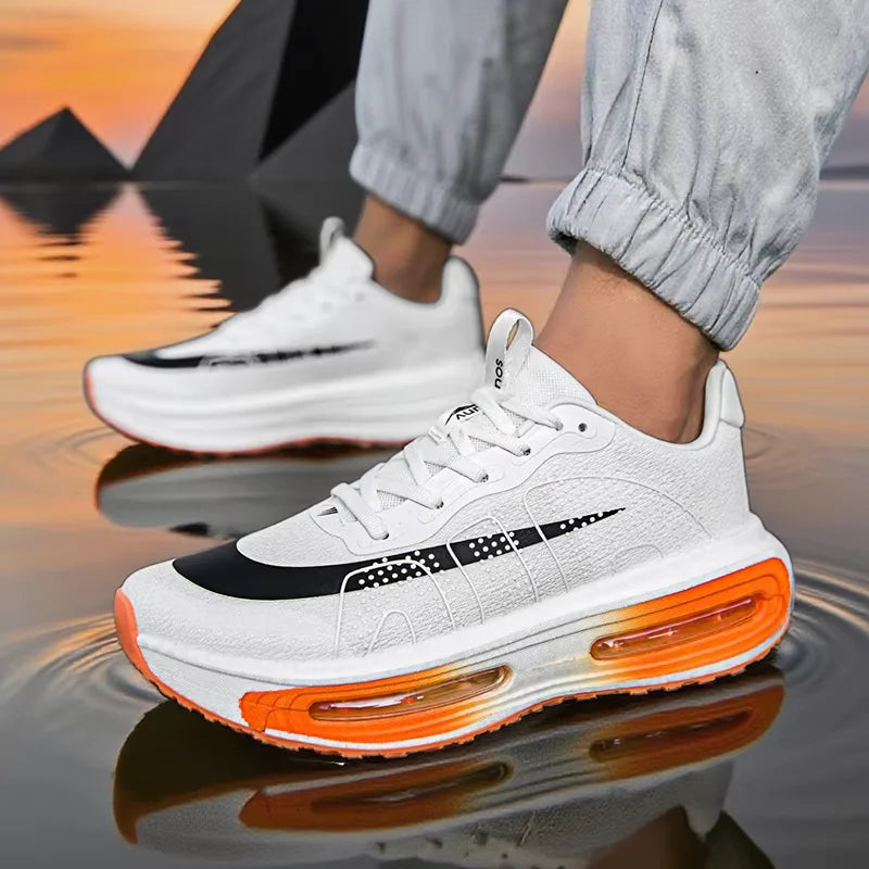 Casual Sneakers Air Cushion Running Shoes Jogging Marathon Men Sports Breathable Lightweight Comfortable Nonskid Leisure Nk Shoe