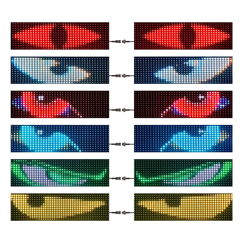 APP Remote Control Truck Car Devil Eye LED Pixel Panel Light Multi-Functional Decorative Lights For Board Windshield 12V 24V