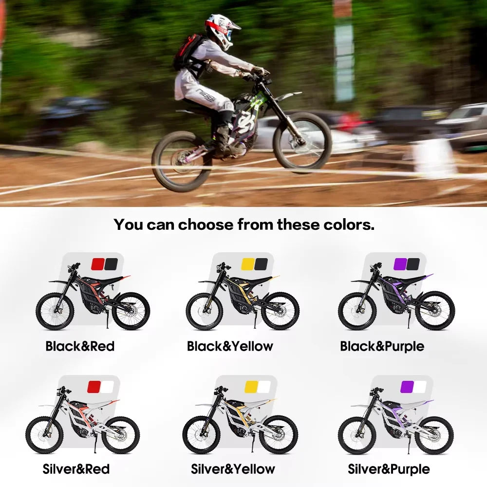 2025 New Electric Dirt Bike 72V 10Kw Middrive 79bike Falcon Pro Electric Motorbike Full Suspension Powerful 85KM/H Enduro Ebike