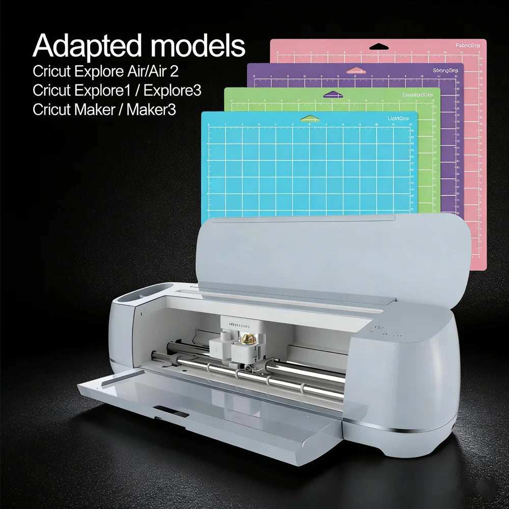 3/4 Pack 12x12 Inch Portable Replacement Cutting Mat for Cricut, Strong Adhesive PVC Material for Cameo Silhouette, Perfect for