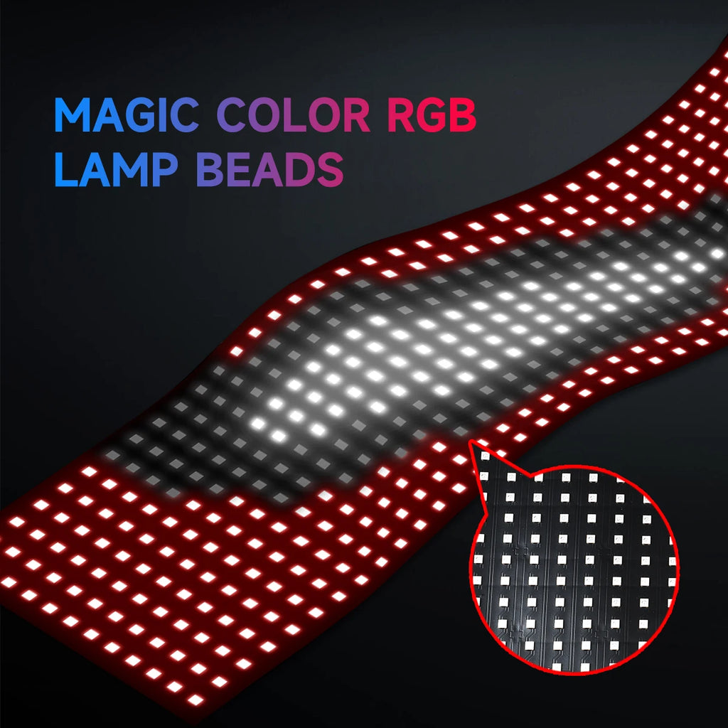 APP Remote Control Truck Car Devil Eye LED Pixel Panel Light Multi-Functional Decorative Lights For Board Windshield 12V 24V