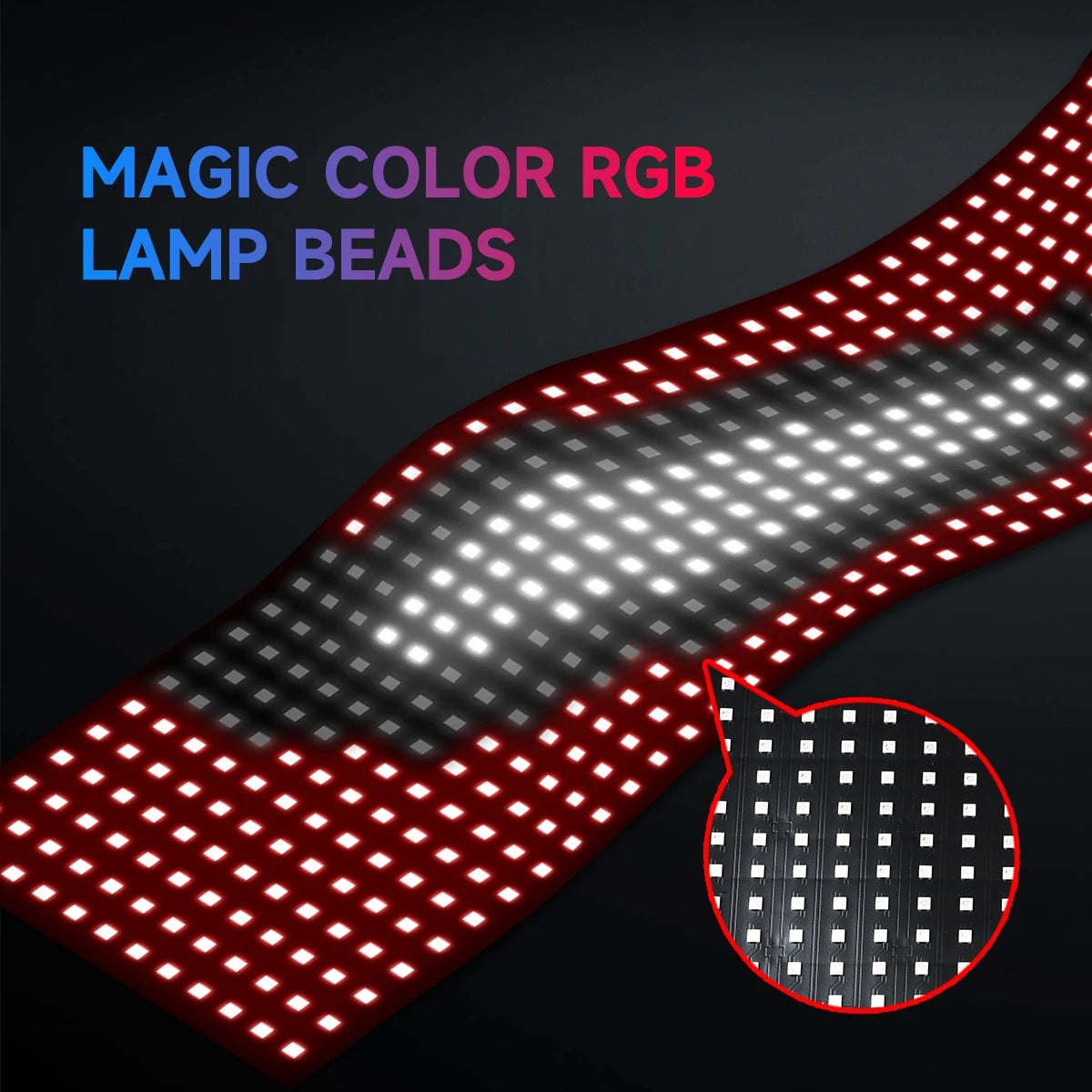 APP Remote Control Truck Car Devil Eye LED Pixel Panel Light Multi-Functional Decorative Lights For Board Windshield 12V 24V