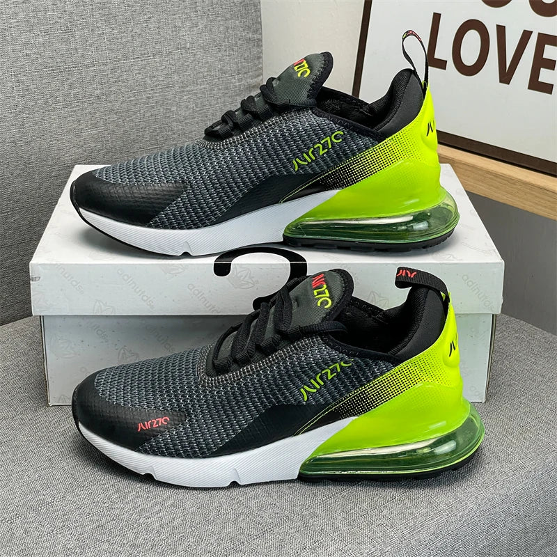 2026 New Black Chunky Tire Sneakers Unisex Retro Mesh Breathable Dad Shoes Height Increasing Wear-resistant