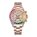 X-GEAR Men's Watch Automatic Mechanical with Diamond Dial Luminous Moon Phase Water-Resistant