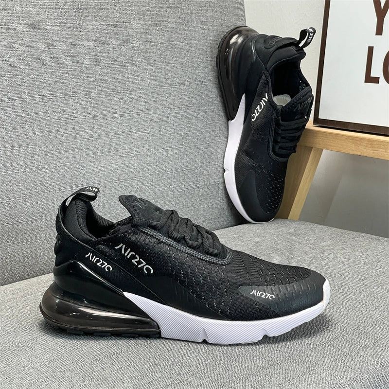2026 New Black Chunky Tire Sneakers Unisex Retro Mesh Breathable Dad Shoes Height Increasing Wear-resistant