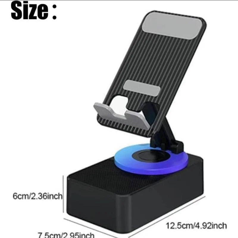 Wireless Audio Bluetooth Speaker Power Bank, 5 in 1 Emergency Charging LEDPhone Holder Festival Gifts for Friend Family