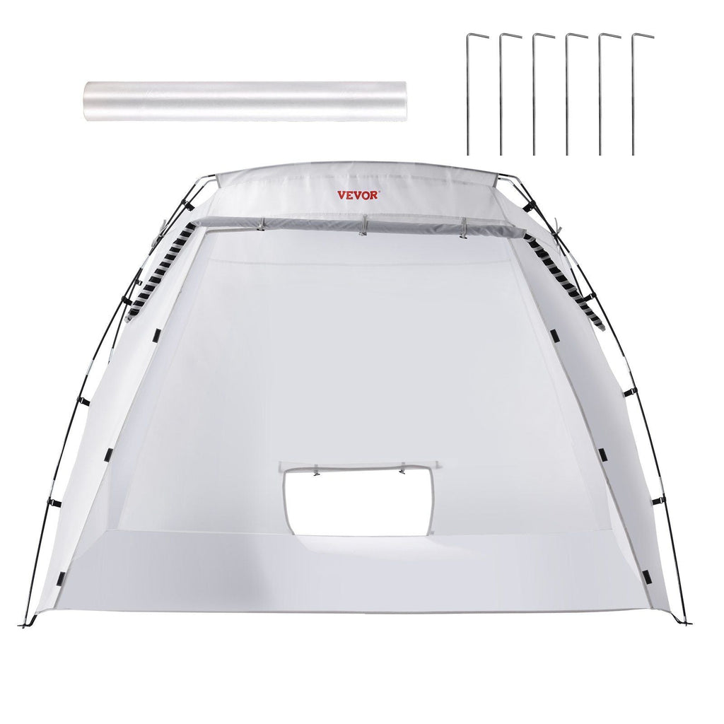 Portable Paint Booth, Larger Spray Paint Tent with Built-in Floor & Mesh Screen, Painting Tent Station for Furniture DIY Hobby Tool, 7.5x5.2x5.2ft Spray Paint Shelter
