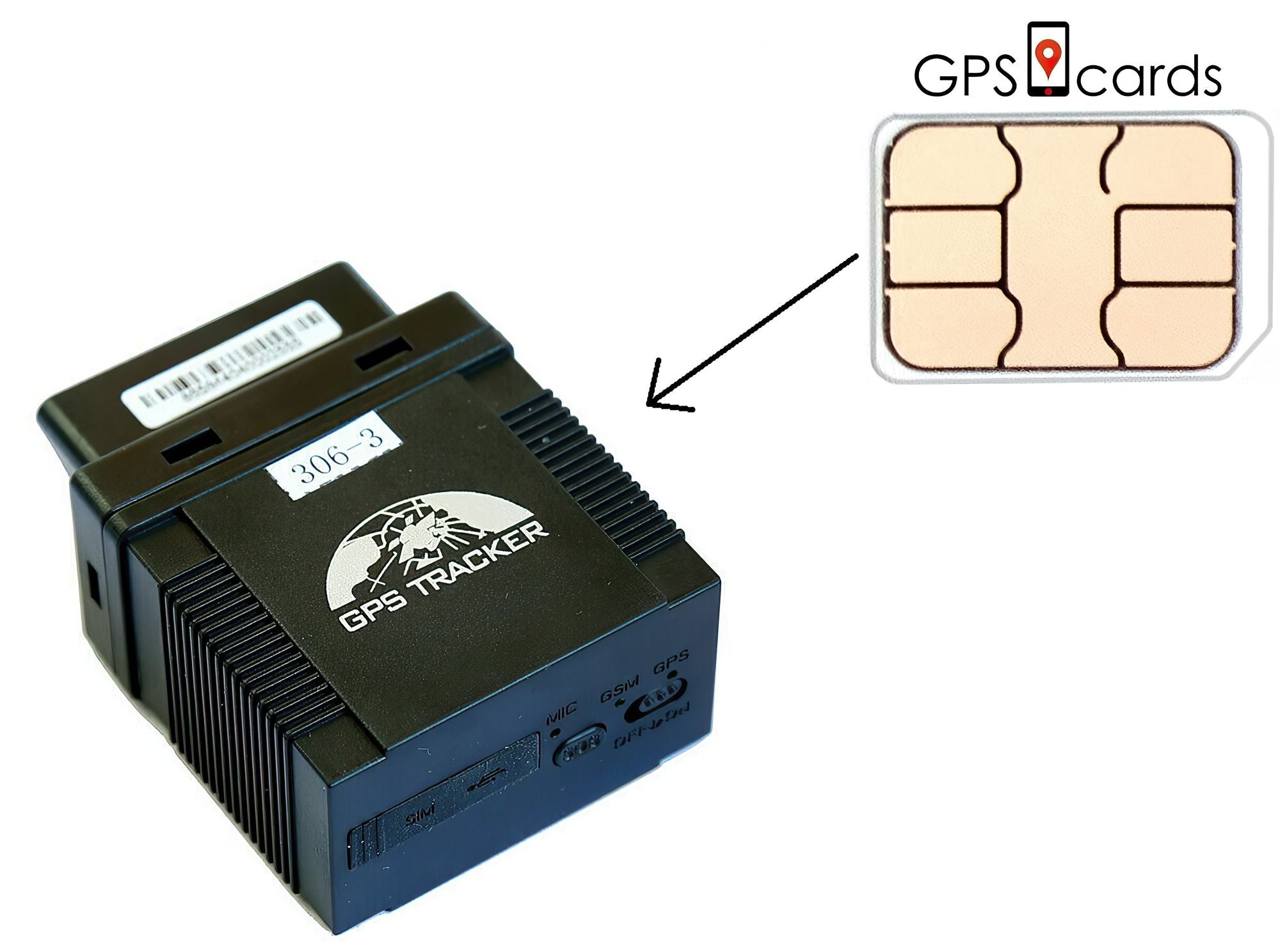 GPS SIM works for Coban GPS-408A/B with Portable Large Battery